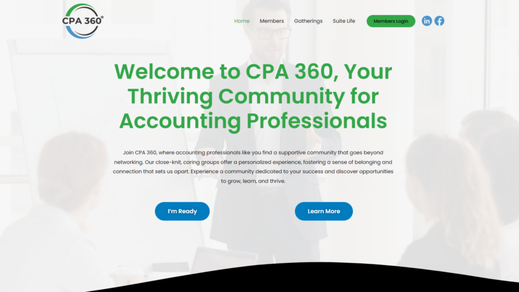 Accounting Association Web Design