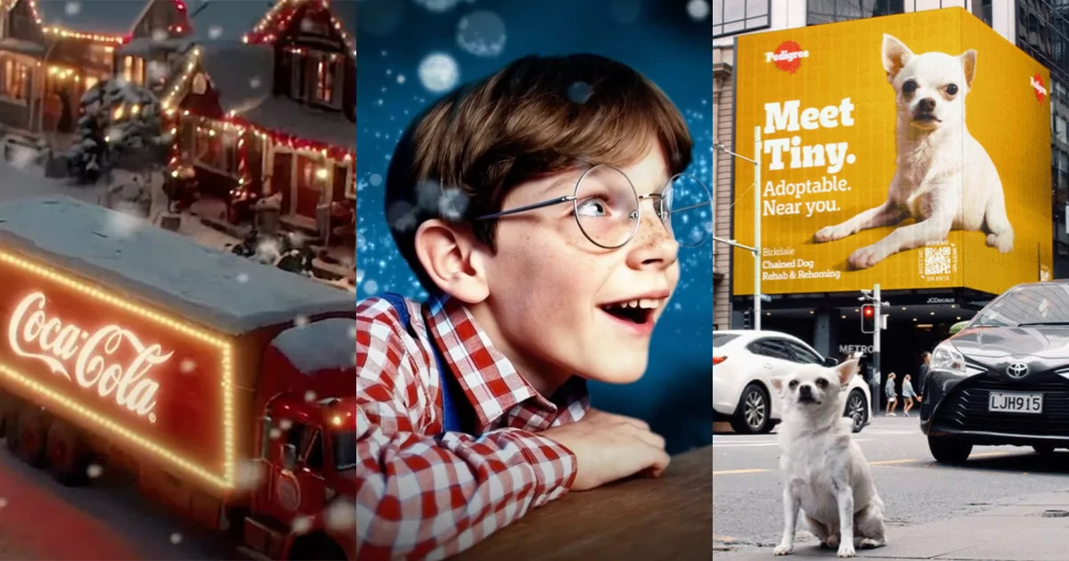 A collage of a child and a dog - Optimize content